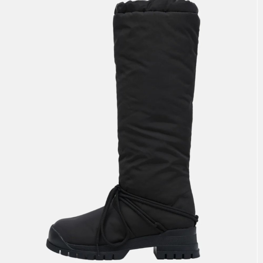 Source Unknown Black Puffer Long Boots - image 2